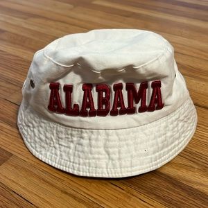 White University Of Alabama Bucket Hat